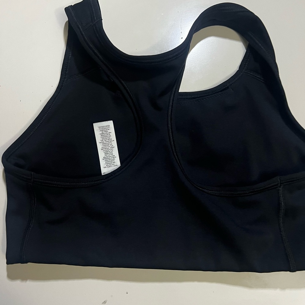 Nike Black Sports Bra Racerback Compression - Picture 2 of 3